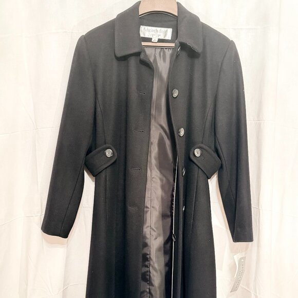 Andrea Brem New York Long Wool Blend Coat – Size 6P – NWT - Picture 1 of 7